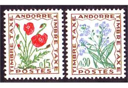 Andorra French postage due 1964