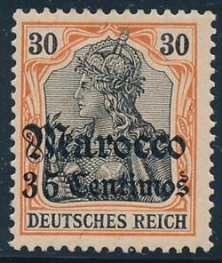 Tysk post i Marokko 1906