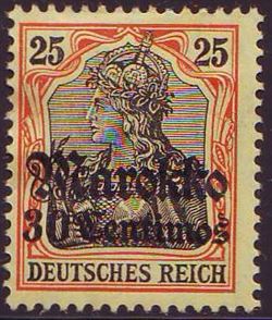 German Post in Morocco 1911
