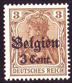 German Post in Belgium 1916