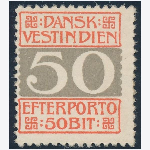 Dansk Vestindien Porto 1905