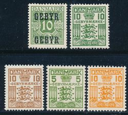 Danmark Gebyr 1923-34