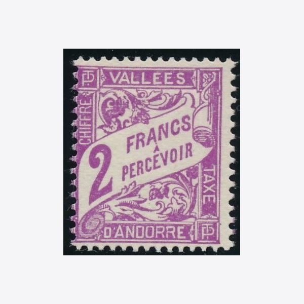 Andorra French postage due 1935
