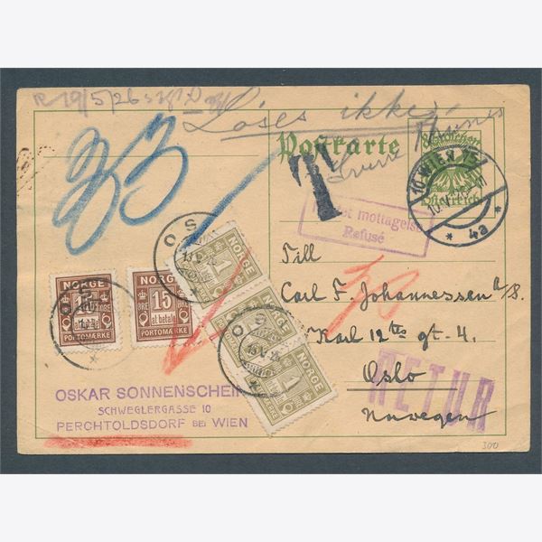 Norway Postage due 1926