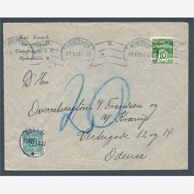 Denmark Postage due 1922