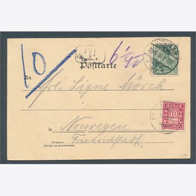 Norway Postage due 1900