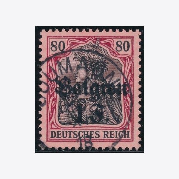 German Post in Belgium 1916