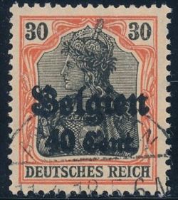 German Post in Belgium 1916