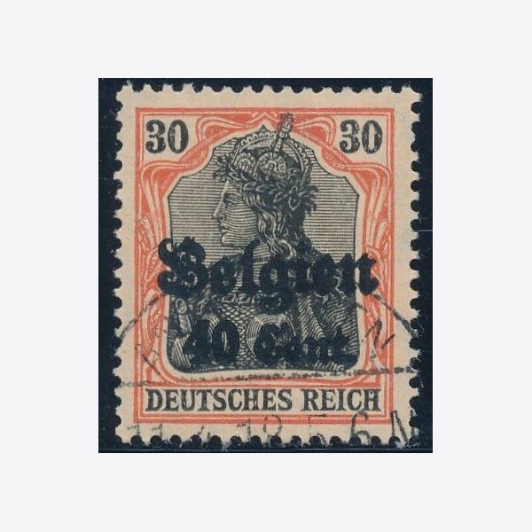 German Post in Belgium 1916