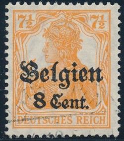 German Post in Belgium 1916