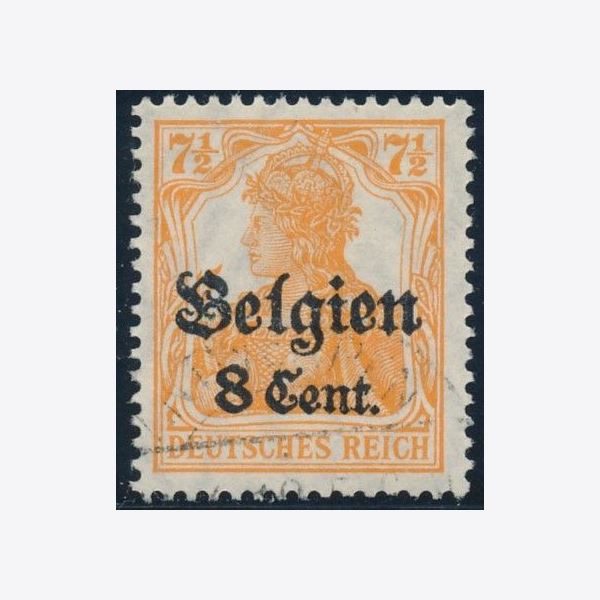 German Post in Belgium 1916