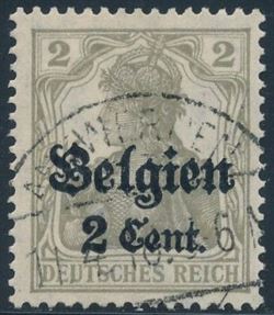 German Post in Belgium 1916