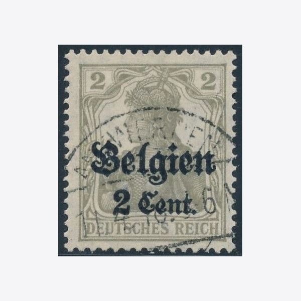 German Post in Belgium 1916